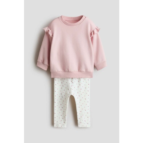 2-piece Frill-detail Cotton Set
H&M