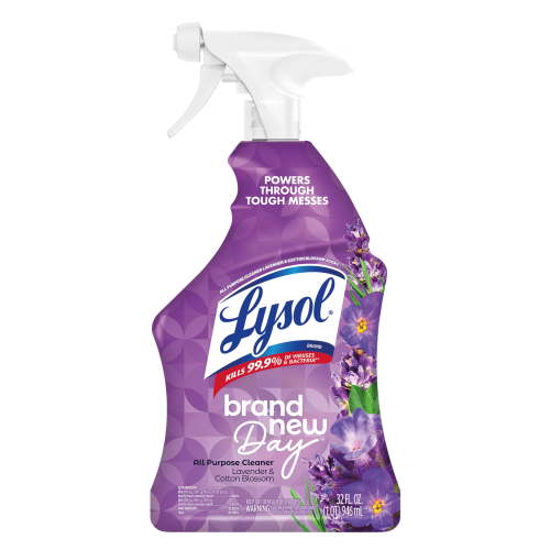 Lysol® All-Purpose Cleaner, Sanitizing and Disinfecting Spray, Lavender & Cotton Blossom, 32 fl oz