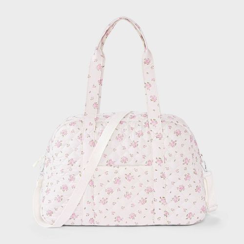 Girls' Floral Quilted Duffel Bag - Cat & Jack™ Pink