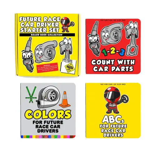Future Race Car Driver Box Set - 3-Books - Learn the ABCs, Counting, - TikTok Shop