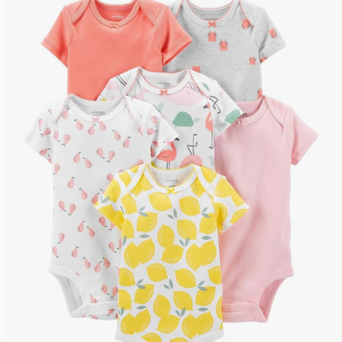 Simple Joys by Carter's Baby-Girls 6-Pack Short-Sleeve Bodysuit