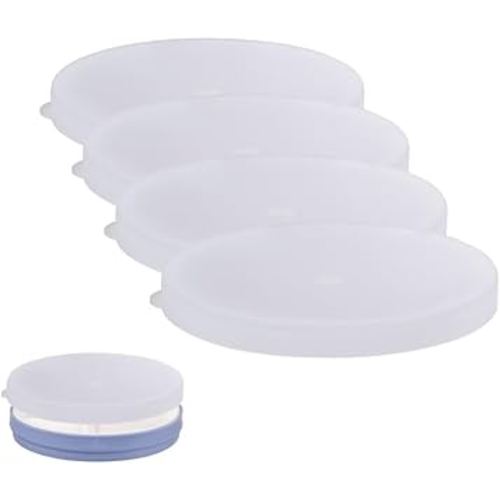 Elk and Friends Kids 6.7" Porcelain Plate Silicone Lids | Lids Only | Microwave & Dishwasher Safe