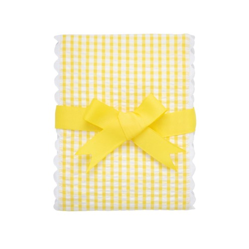 Big Check Fancy Fabric Burp Cloth