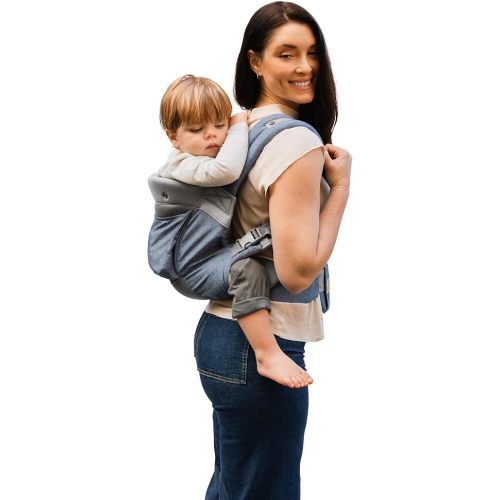 LÍLLÉbaby 3-in-1 Ergonomic CarryOn Airflow Toddler Carrier with Lumbar Support & Breathable Mesh Lining (25-60 lbs), Supportive & Comfortable, Multi-Position Carrying for Hiking & Travel (Chambray)