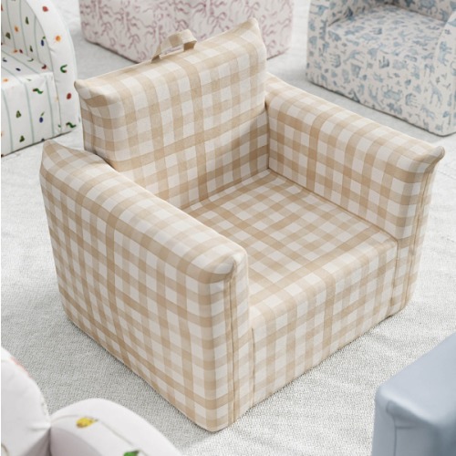 Mini Chair in Gingham in Sand