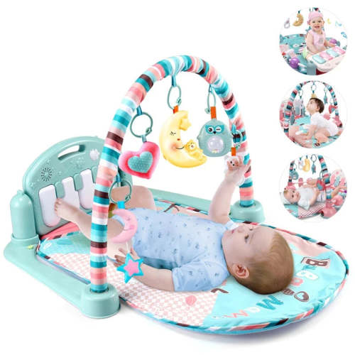 Baby Kick & Play Piano Gym Activity Mat with Musical Keyboard