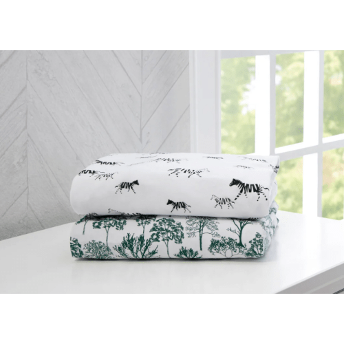 Modern Safari Fitted Crib Sheets - 2 Pack