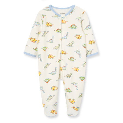 Dinomite 2-Way-Zip Footed One-Piece and Hat