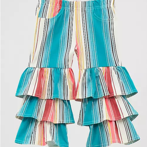 Little Girl's Printed Tiered Flare Jean | SALE | Wrangler®