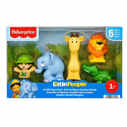 Fisher-Price Little People Go Wild Safari Animal Figures, 5 Pack