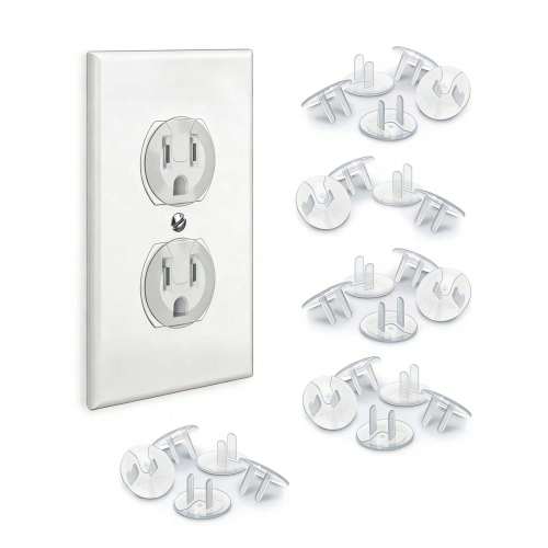 24/20/18/12-Piece Set Of Power Outlet Covers, Specially Designed To Protect Your Baby. Easy To Install And Made From Reliable Plastic Material.