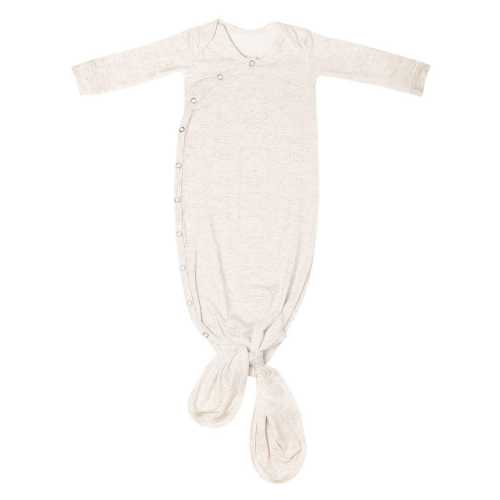 Copper Pearl Knotted Gown 0m+ - Oat