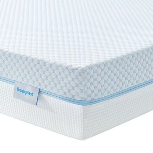 BaybyNest 6" Dual Sided Crib & Toddler Mattress - Cooling Gel Memory Foam,Lux Cooling Touch Cover for Infant All-Night Comfort - CertiPUR-US Certified