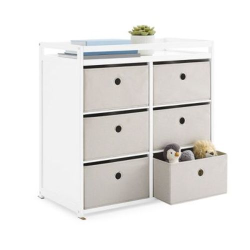 Delta Children Hayes Changing Table with Fabric Bins