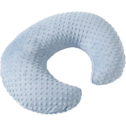 Dots Nursing Pillow Cover, Case Plush Breathable Breastfeeding Pillow Slipcover Fits Nursing Pillow, Super Soft Snug Positioners for Baby Boy Baby Girl (Cloud Blue)