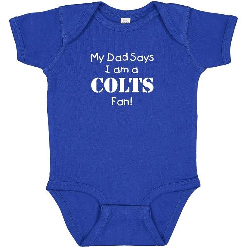 My Dad Says I am a Colts Fan Baby Bodysuit