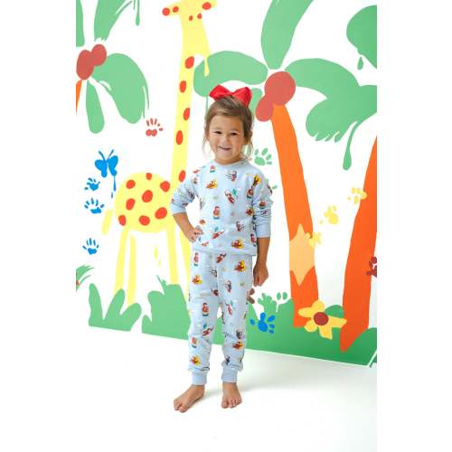 Long Sleeve Jogger Set in Curious George
