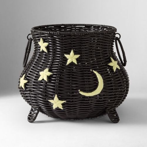 Petite Plume Rattan Cauldron Candy Treat Bowl