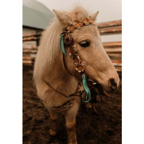 Made To Order: Pony Flower Browband Headstall