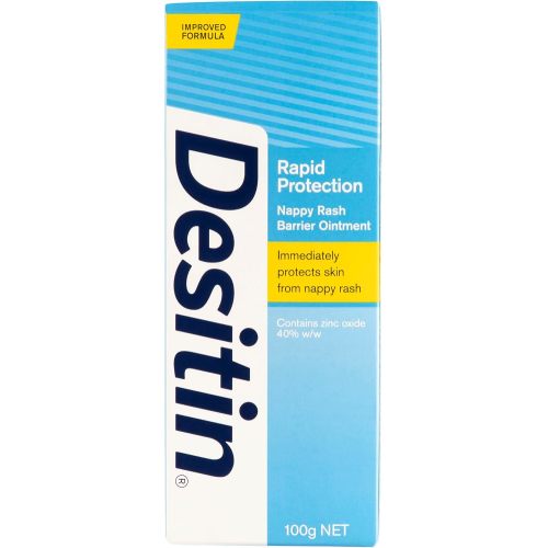 Desitin Rapid Protection Nappy Rash Barrier Ointment 100g