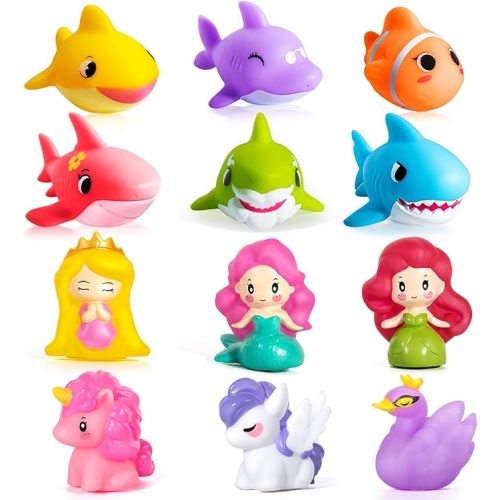 Hely Cancy Baby Bath Toys - No Hole Bath Toys for Kids, Bath Tub Shower Toys for Newborn Baby