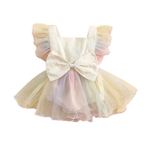 TULLY Bowtie Romper Dress - Hazel & Bo