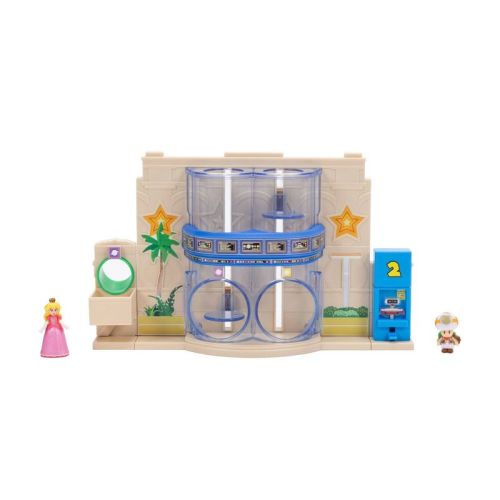 The Super Mario Galaxy Movie – Gateway Galaxy Diorama Set with 1.5” Princess Peach and Exclusive Captain Toad Figures