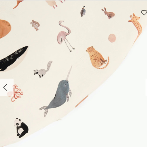 Padded Midi Circle Play Mat - Animals