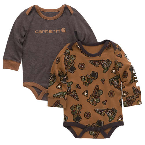 Carhartt Long-Sleeve Construction Bodysuit 2 Piece Set — buybuy BABY