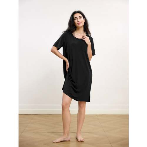 Premium™ Bamboo Floral Embrace Nightdress - Luxurious Comfort & Style – GYS