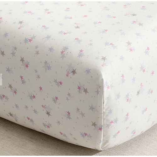 Tutu du Monde Stars Organic Cotton Crib Fitted Sheet