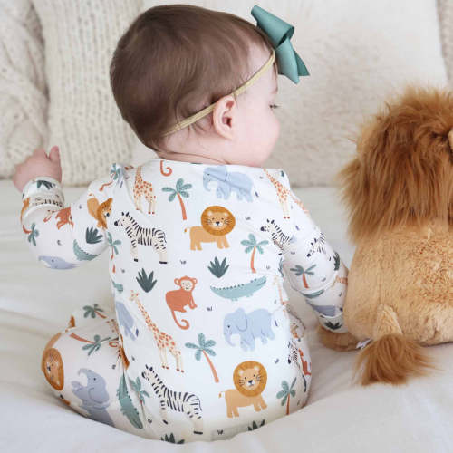 Safari Snuggles Zipper Footie