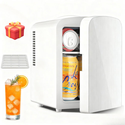 Antarctic Star Free Village 4L Mini Fridge - Portable Cooler & Warmer For Bedroom Car Office, Skincare Beverages Snacks, Compact | Wayfair