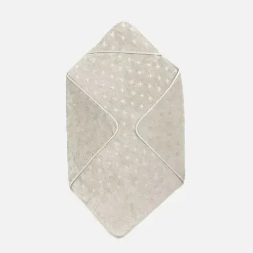 Baby Cotton Hooded Towel - Desert green – MamaOwl