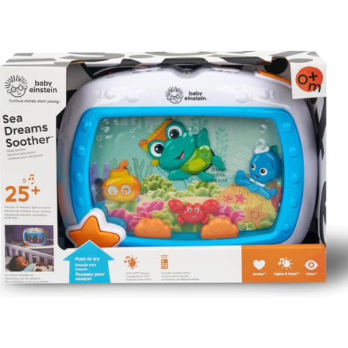 Baby Einstein Sea Dreams Soother Musical Crib Toy and Sound Machine, Newborn and up