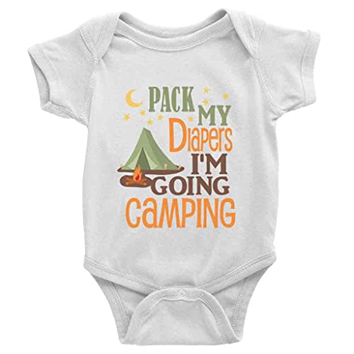 Snagminio Pack Diaper Going Camping Cute Bodysuit Girl boy Infant Toddler Baby Clothes Creeper