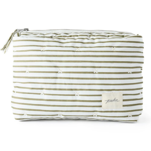 On The Go Pouch - Stripes Away Olive