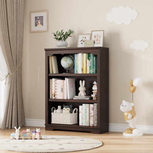 Winston Porter Luper Wood Bookcase for Office with Shelf and Storage & Reviews | Wayfair
