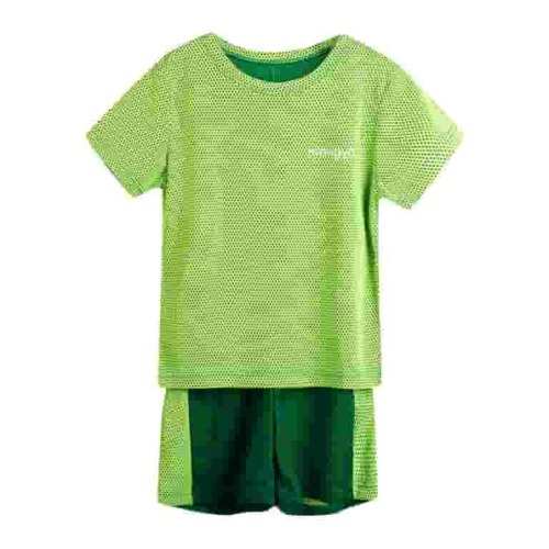 TAIAOJING Boys' Shorts Set Outfits Toddler Boys Girls Short Sleeve Fashion Patchwork Color Breathable Mesh Cool Tops Shorts 2PCS Sports Outfits Clothes Set For 5-6 Years