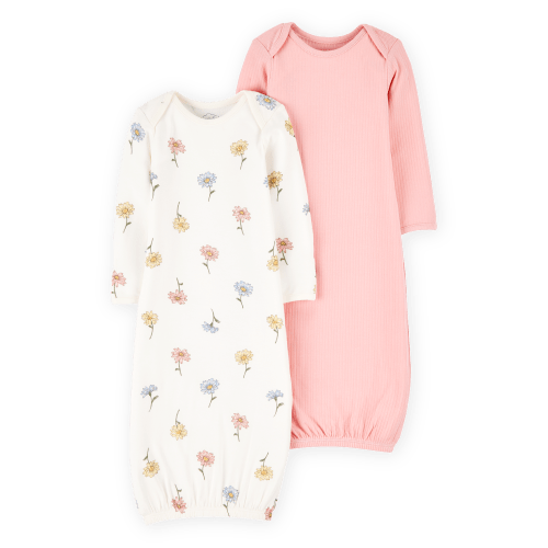 Baby 2-Pack PurelySoft Sleeper Gowns - Pink - Carter's | Carter's