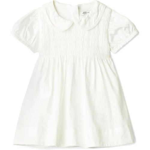 Amazon Essentials x Sofia Grainge Unisex Babies' Mommy & Me Cotton Sateen Dresses, White, 3-6 Months