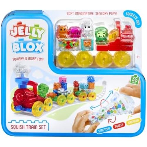 Jelly Blox Squish Train Set | 35 Pieces | Toddler & Preschool