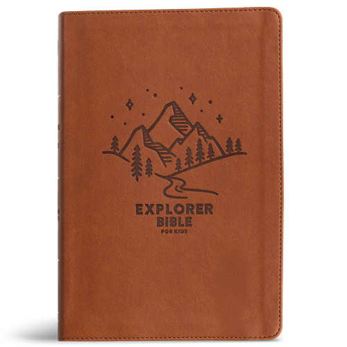 CSB Explorer Bible for Kids, Brown Mountains LeatherTouch | Lifeway