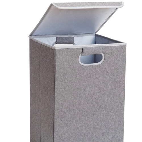 Munchkin Laundry Hamper for Baby and Kids, Collapsible Nursery Organizer with Lid, Grey