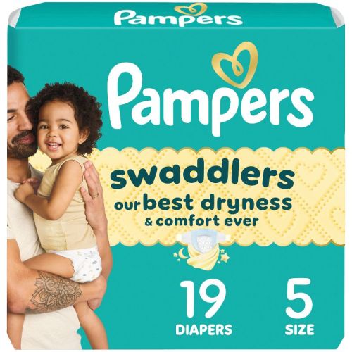 Pampers Swaddlers Diapers - Jumbo Pack - Size 5 - 19ct