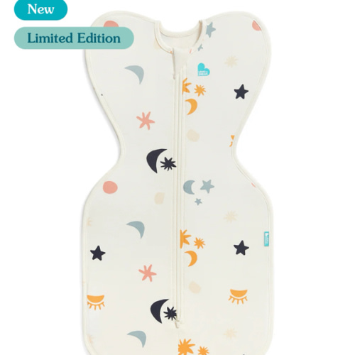 Swaddle Up™ 1.0 TOG Organic Cotton Buff Lunar