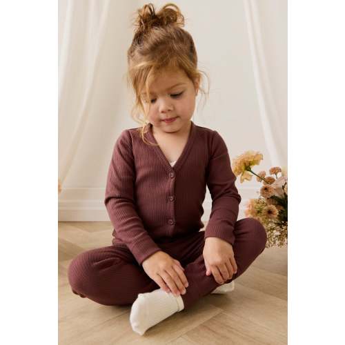 Organic Cotton Modal Legging - Burnt Cinnamon – Jamie Kay USA
