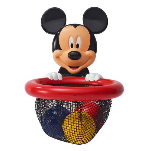 Disney Baby Mickey Mouse Shoot, Score and Store, Bath Toy Storage Basket, 4 Pieces