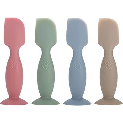 ALMEKAQUZ 4 Pack Mini Baby Diaper Cream Spatula Applicator, Soft Silicone Baby Butt Paste Spatula Diaper Cream Brush with Suction Cup Base (Red, Green, Cyan, Brown) : Buy Online at Best Price in KSA - Souq is now Amazon.sa: Baby Products