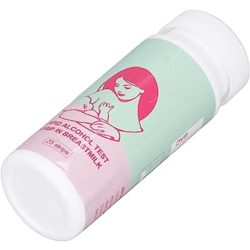25pcs Breastmilk Test Strips, Detection of Breast Milk, Accurate Fast Breastmilk Detect Strips with Bottle for Mother